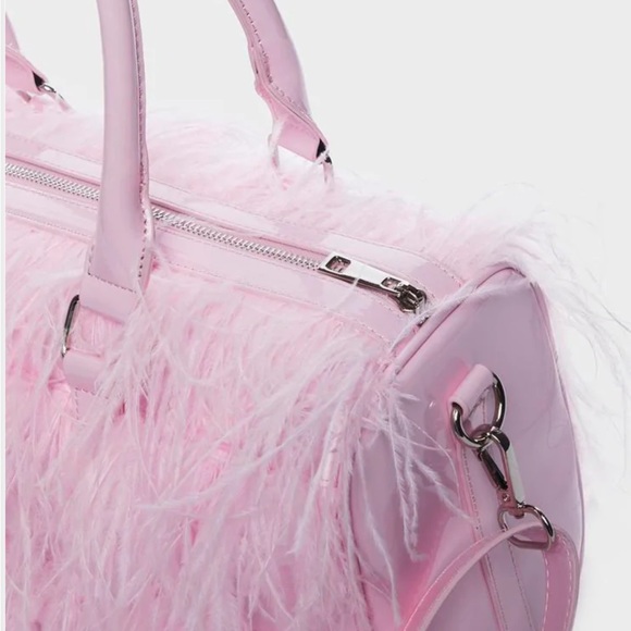 COPY - NWT WHIRLWIND REBEL MARABOU FEATURES PURSE LAST 1 - Picture 4 of 6